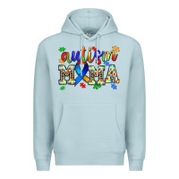 Blue Mist autism mama Premium Hoodie - AdoDesignShop