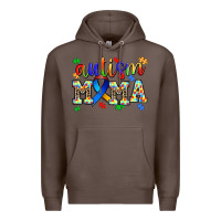 Coffee autism mama Premium Hoodie - AdoDesignShop