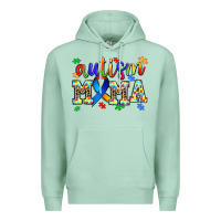 Seafoam autism mama Premium Hoodie - AdoDesignShop