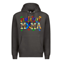 Smoke autism mama Premium Hoodie - AdoDesignShop