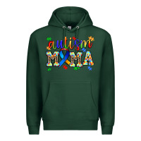 Sports Green autism mama Premium Hoodie - AdoDesignShop