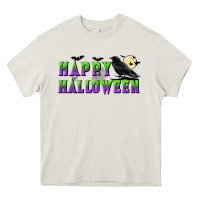 Cream happy halloween Heavy Core Tee - BundleAndBundleShop
