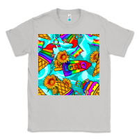 Moon Dust Pride lgbtq ice cream and sunflowers seamless Classic Tee - BundleAndBundleShop