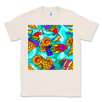 Natural Pride lgbtq ice cream and sunflowers seamless Classic Tee - BundleAndBundleShop