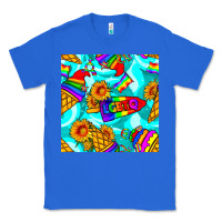 True Royal Pride lgbtq ice cream and sunflowers seamless Classic Tee - BundleAndBundleShop