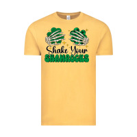 Vintage Mustard shake your shamrocks Vintage Tee - CowhideDigitalArt