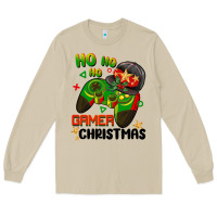 Mushroom ho ho ho gamer Christmas Long Sleeve Tee - BarkalooDesign
