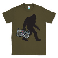 Army Green bigfoot beatbox boom box retro   bigfoot boom box Classic Tee - DesigneFamous