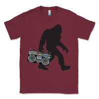 Burgundy bigfoot beatbox boom box retro   bigfoot boom box Classic Tee - DesigneFamous