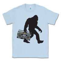 Dusty Blue bigfoot beatbox boom box retro   bigfoot boom box Classic Tee - DesigneFamous