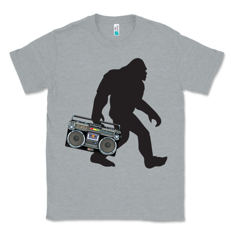 Bigfoot Beatbox Boom Box Retro   Bigfoot Boom Box Classic Tee by DesigneFamous | Teevron