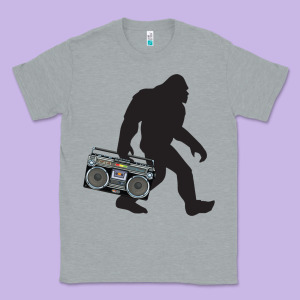 Bigfoot Beatbox Boom Box Retro   Bigfoot Boom Box Classic Tee Designed By Designefamous