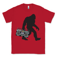 Red bigfoot beatbox boom box retro   bigfoot boom box Classic Tee - DesigneFamous