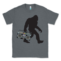 Charcoal Heather bigfoot beatbox boom box retro   bigfoot boom box Classic Tee - DesigneFamous