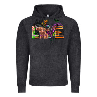 Vintage Black love halloween heifer Vintage Hoodie - AdoDesignShop