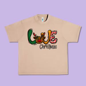 Love Christmas Urban Heavy Tee Designed By Cowhidedigitalart