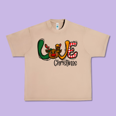 Love Christmas Urban Heavy Tee Designed By Cowhidedigitalart
