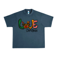 Midnight Navy love Christmas Urban Heavy Tee - CowhideDigitalArt