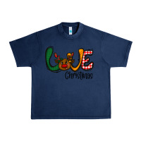 Navy love Christmas Urban Heavy Tee - CowhideDigitalArt