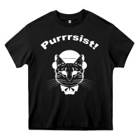 Black Purrrsist Heavy Core Tee - Bettercallsaul