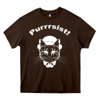 Chocolate Brown Purrrsist Heavy Core Tee - Bettercallsaul