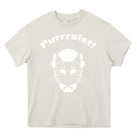 Cream Purrrsist Heavy Core Tee - Bettercallsaul