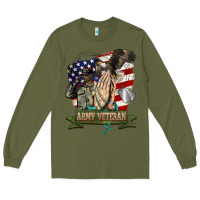 Army Green army veteran  pray Long Sleeve Tee - BarkalooDesign