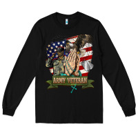 Black army veteran  pray Long Sleeve Tee - BarkalooDesign