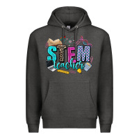 Charcoal Heather stem teacher Premium Hoodie - AdoDesignShop