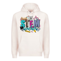 Pale Pink stem teacher Premium Hoodie - AdoDesignShop