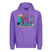 Purple stem teacher Premium Hoodie - AdoDesignShop