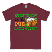 Burgundy everybody in the pub gettin tipsy Classic Tee - FaDigitalArtStudio