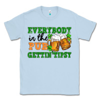 Dusty Blue everybody in the pub gettin tipsy Classic Tee - FaDigitalArtStudio