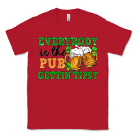 Red everybody in the pub gettin tipsy Classic Tee - FaDigitalArtStudio