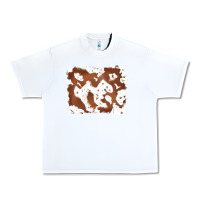 White cowhide Urban Heavy Tee - RanaPortraitStore