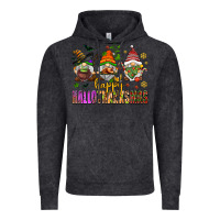 Vintage Black happy hallothanksmas gnomes Vintage Hoodie - AdoDesignShop