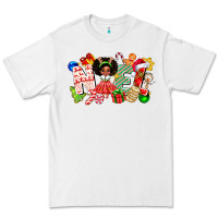 White Noel Afro Girl Baby Premium Tee - CowhideDigitalArt