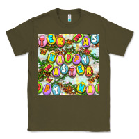 Army Green Happy Easter Seamless Pattern Classic Tee - BundleAndBundleShop