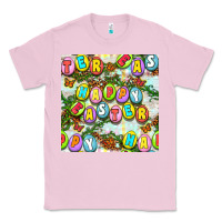 Bubblegum Pink Happy Easter Seamless Pattern Classic Tee - BundleAndBundleShop