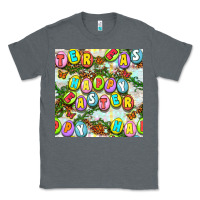 Charcoal Heather Happy Easter Seamless Pattern Classic Tee - BundleAndBundleShop