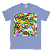 Colony Blue Happy Easter Seamless Pattern Classic Tee - BundleAndBundleShop