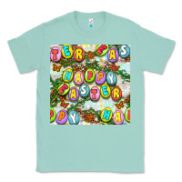 Seafoam Happy Easter Seamless Pattern Classic Tee - BundleAndBundleShop