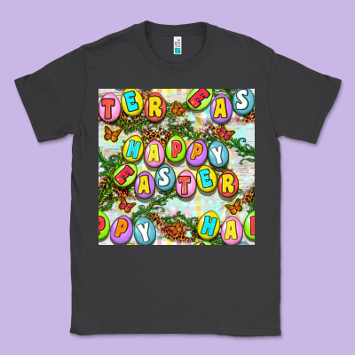 Happy Easter Seamless Pattern Classic Tee Designed By Bundleandbundleshop