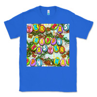 True Royal Happy Easter Seamless Pattern Classic Tee - BundleAndBundleShop