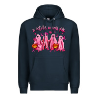 Navy in october we wear pink ghosts Premium Hoodie - AdoDesignShop