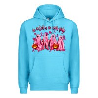 Ocean Blue in october we wear pink ghosts Premium Hoodie - AdoDesignShop