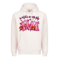 Pale Pink in october we wear pink ghosts Premium Hoodie - AdoDesignShop