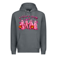 Rock in october we wear pink ghosts Premium Hoodie - AdoDesignShop
