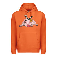 Carrot baby pig with cowhide ribbon Premium Hoodie - RanaPortraitStore