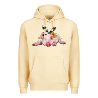 Pina Colada baby pig with cowhide ribbon Premium Hoodie - RanaPortraitStore